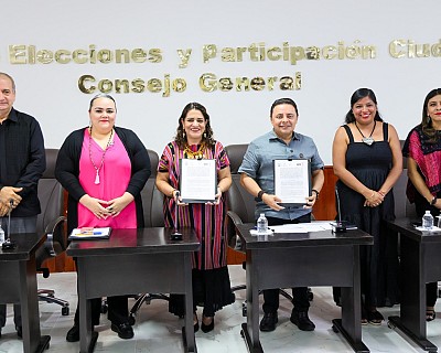 FIRMAN IEPC Y PJE CONVENIO PARA GARANTIZAR CUMPLIMIENTO DE LA LEY 8 DE 8 CONTRA LA VIOLENCIA