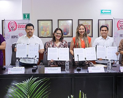 FIRMAN CONVENIO PARA REALIZAR EL CONCURSO NACIONAL DE ORATORIA 2026
