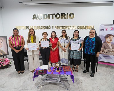 CONMEMORA IEPC EL CENTENARIO DE LA ELECCIÓN DE FLORINDA LAZOS LEÓN COMO PRIMERA DIPUTADA CHIAPANECA