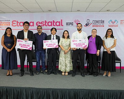 FRANCISCO MENDOZA HIDALGO OBTIENE EL PRIMER LUGAR DE LA ETAPA ESTATAL DEL CONCURSO NACIONAL DE ORATORIA 2026